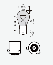 S25 12V PY21W BAU15S Amber Bulb – Pack of 10 - Image 4